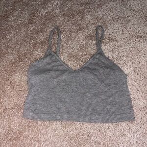 SHEIN Heather Gray Ribbed Tank